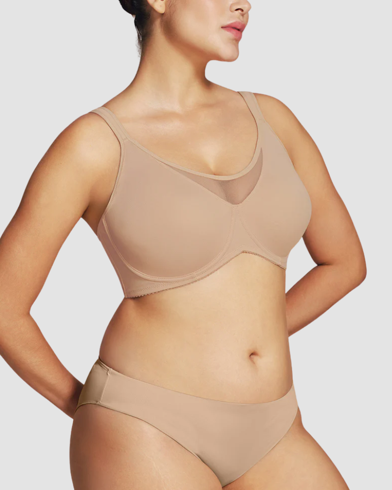 Moldee® Comfort Shaping Bra with Illusion Neckline